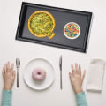 Miniatyrbild 1 av 8: Svart rektangulär tebricka i trä, serveringsbricka för restaurang, kaffebricka för mellanmål Mat i massivt trä (30 * 20 * 2 cm)