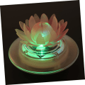 Miniatyrbild 4 av 8: Fontänljus Fontänlampa Led Lotus Shape Light Elegant Lotus Shape Light Flytande utomhus Lotus Lights Soldriven Led Lotus Light