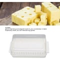 Miniatyrbild 2 av 6: Smörskål med lock Butter Keeper Butter Dish PP Lätt hygienisk smörlåda Smörbehållare Håller med lock för hemmarestaurang