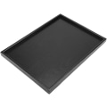 Miniatyrbild 7 av 8: Tebricka av trä Svart trä Tebricka rektangelform massivt trä Te Kaffe Snack Mat Måltid Serveringsbricka Tallrikbrickor 35 x 24 cm (35 * 24 cm)