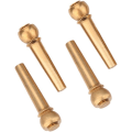 Miniatyrbild 7 av 8: Brass Bridge Pins Gitarr Bridge Pins Mässing 6st Setle Brass Guitar Bridge Pins för folkgitarrer Ersättningsdelar (svart) (guld)