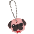 Miniatyrbild 6 av 7: Cover Nyckelskydd Nyhet PVC Er Funky Dog med röda Bowtie Key Key Identifier Key Covers