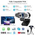 Miniatyrbild 3 av 6: Webbkamera Med LED Ring Fyll Ljus Drive Gratis Dator Mini