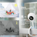 Miniatyrbild 5 av 6: Display Temperatur Spela Lullaby HD Mini IP Camera Wifi
