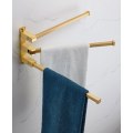 Miniatyrbild 3 av 6: Lyxiga gyllene badrum mässing hårdvara set Handduksställ papper