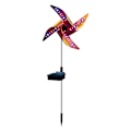 Miniatyrbild 1 av 5: Solar Spinner Multi-color Led-belysning, gräsmatta prydnad vind