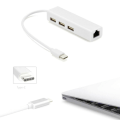 Miniatyrbild 3 av 6: USB-C/TYPE-C till ETHERNET LAN Internet RJ45-kabeladapter