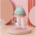 Miniatyrbild 5 av 5: Bärbar Sippy Cup 320ML barns strå drickskopp Anti