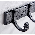 Miniatyrbild 5 av 6: Handdukskrokar, operforerad svart aluminiumdörr Väggfäste