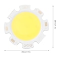 Miniatyrbild 4 av 5: 5 st Pure White Round Cob Super Bright Led Smd Chip Light