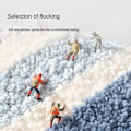 Miniatyrbild 3 av 4: Simple Geometry Badrum Anti-slip matta, mikrofiber flockad