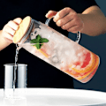 Miniatyrbild 5 av 5: Vattenflaska i kallt glas Vattenkokare Transparent Stor