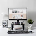 Miniatyrbild 2 av 6: Justerbar ABS Bordshylla Sockel Monitor Stativ Dator