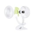 Miniatyrbild 3 av 6: 360° bärbar uppladdningsbar USB klämma på fläkt för baby
