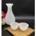 Miniatyrbild 4 av 6: 5 st Glas Jade Vinkopp Vit Keramik Set|Gammal