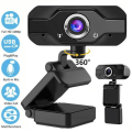 Miniatyrbild 2 av 6: Full HD 1080P webbkamera med mikrofon MIC USB kamera för PC