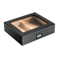 Miniatyrbild 1 av 5: Svart Blank Cigarr Humidor Box Cedar Wood Case Med