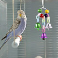 Miniatyrbild 4 av 6: 6st Papegojleksaker Färgglada Swing Cage Leksaker Trähängande