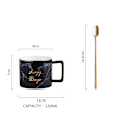 Miniatyrbild 2 av 6: Gyllene sked kaffekoppsset bordsservis kaffe te set