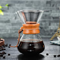 Miniatyrbild 6 av 6: Resistant Glas Borosilikat Glas POT Kaffebryggare Kaffe