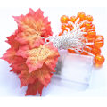 Miniatyrbild 1 av 5: LED Pumpa Maple Leaf String Lights, Thanksgiving Christmas Colorful Pumpkin Maple Lights 3m