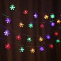 Miniatyrbild 2 av 5: Creative Snowflake Led String Lights, Christmas Tree Lights Colorful 5 meters 50 lights