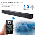 Miniatyrbild 2 av 5: Väggmonterad TV Soundbar Hemmabio 40W Bluetooth -högtalare