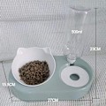 Miniatyrbild 6 av 6: Kattmatskål Vattendispenser Automatisk vattenförvaring Non
