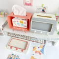 Miniatyrbild 5 av 5: Creative TV Tissue Box, Hemma Soffbord Vardagsrum Tissue Blue