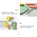 Miniatyrbild 4 av 6: 2Set Nordic Style Storage Tray Polygon Desktop Combination