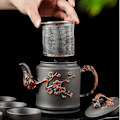 Miniatyrbild 1 av 6: Yixing Zisha Pot Rostfritt stål Sil Tekanna kopp Vattenkokare