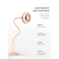 Miniatyrbild 2 av 6: 2 i 1 bärbar miniklämma bordsfläktstödrör med LED