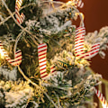 Miniatyrbild 1 av 5: Led Cane String Lights, Christmas Hat Battery Box String Red crutch