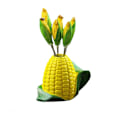 Miniatyrbild 1 av 6: 1 Set Harts Rostfritt Stål Majs Form Design Fruktgafflar
