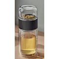 Miniatyrbild 2 av 4: 280 ml tevattenflaska hög borosilikatglas dubbelvägg