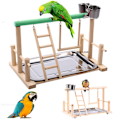 Miniatyrbild 3 av 6: Pet Bird Toy Activity Center Fågelbur Stativ Med Fågel Abborre