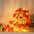 Miniatyrbild 2 av 5: Simulering Led Maple Leaf Rattan Light String, Halloween Red