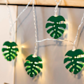 Miniatyrbild 1 av 5: Led Nordic Home Light String, Turtle Leaf Ornament Green Turtle Leaf String Lights