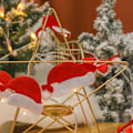 Miniatyrbild 5 av 5: Led Cane String Lights, Christmas Hat Battery Box String Red crutch