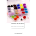 Miniatyrbild 2 av 6: 24st/låda Magnetic Puffy Nail Pom Poms Kit, avtagbar