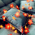 Miniatyrbild 4 av 5: LED Pumpa Maple Leaf String Lights, Thanksgiving Christmas Colorful Maple Leaf String Lights 3m
