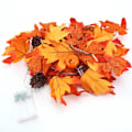 Miniatyrbild 1 av 5: Simulering Led Maple Leaf Rattan Light String, Halloween Orange
