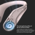 Miniatyrbild 4 av 6: Mini Bladeless Fan Neck Uppladdningsbar Fan Mute Sports Fans