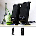 Miniatyrbild 5 av 5: Svart Mini datorhögtalare USB trådbundna högtalare 3D Stereo