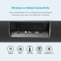 Miniatyrbild 3 av 6: Svart hemmabioljudsystem 2.0 Soundbar TV Bluetooth