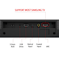 Miniatyrbild 3 av 5: Väggmonterad TV Soundbar Hemmabio 40W Bluetooth -högtalare