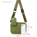 Miniatyrbild 2 av 5: Dammode One Shoulder Messenger Bag, mångsidig White