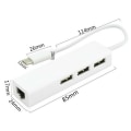 Miniatyrbild 4 av 6: USB-C/TYPE-C till ETHERNET LAN Internet RJ45-kabeladapter