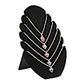 Miniatyrbild 1 av 5: Mocka Flame Board Halsband Display Stand, hängande display Black