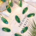 Miniatyrbild 2 av 5: Led Nordic Home Light String, Turtle Leaf Ornament Green Pine Needle String Lights
